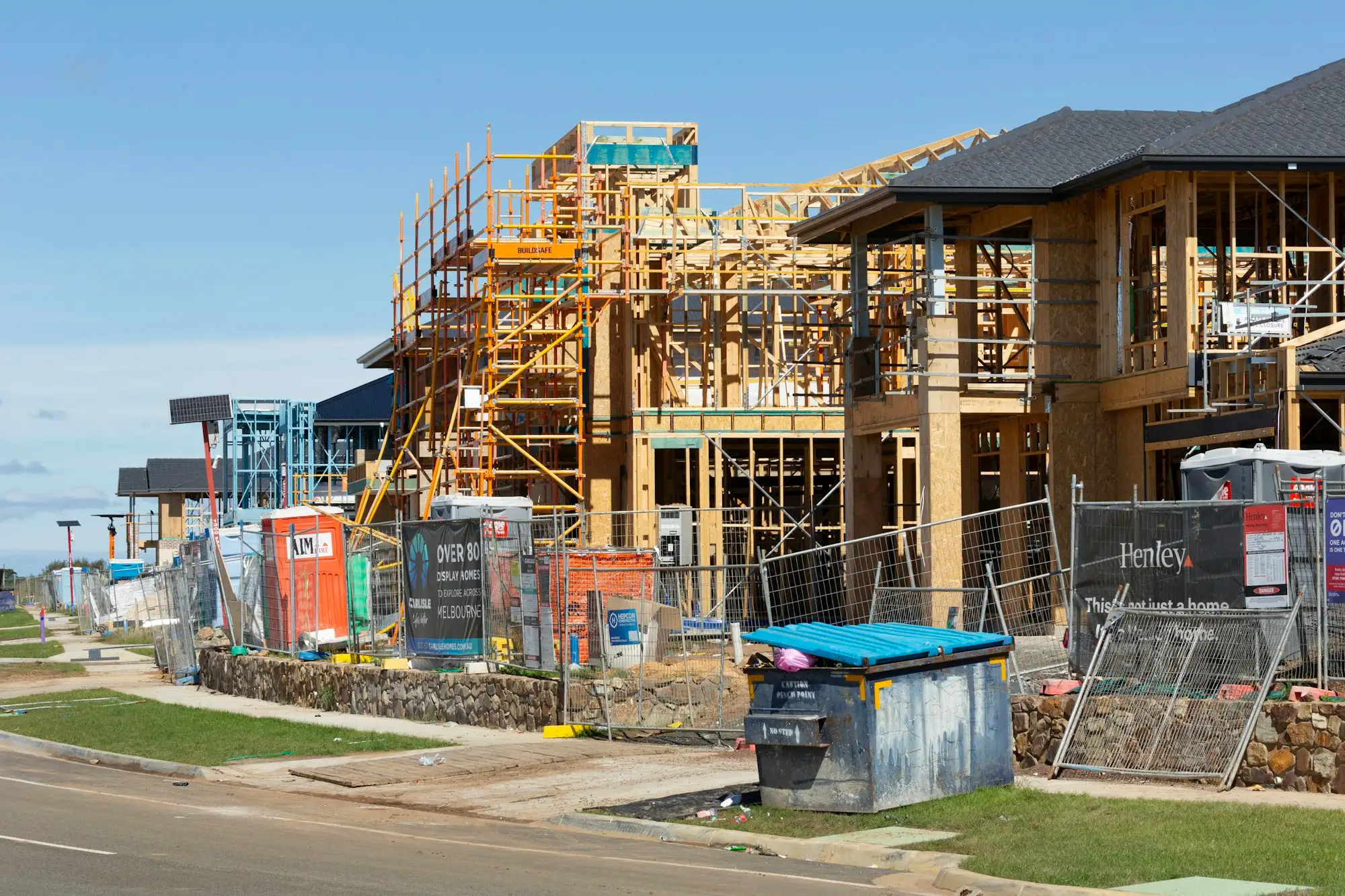 New Australian home at lock up stage ready for internal fitout