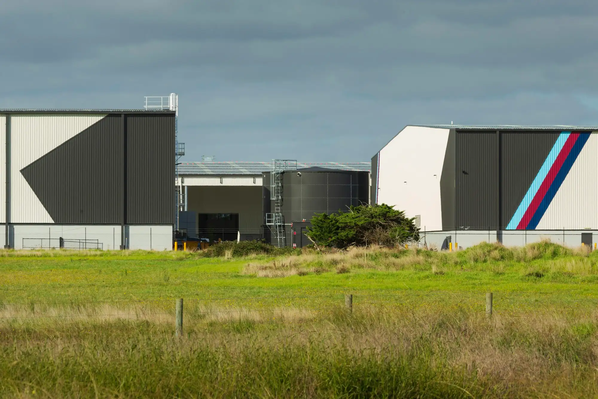 New warehouse units recently completed in an Australian industrial estate