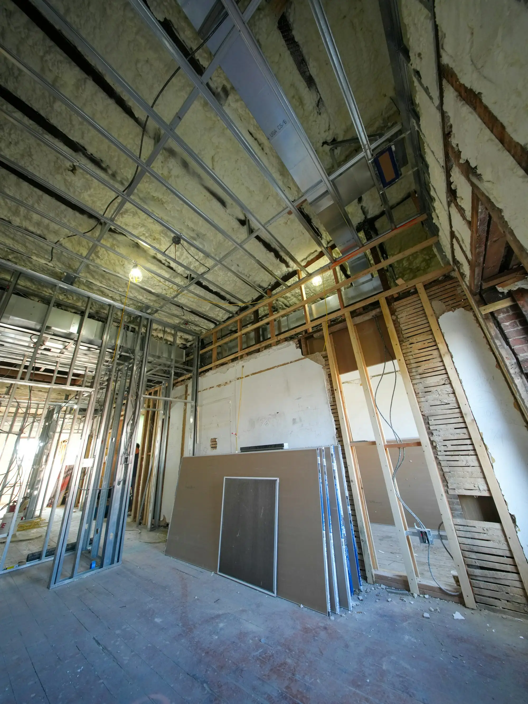 Interior framing ready for plasterboard on an Australian building site